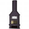 Lareira a lenha de canto com forno C-200 RH