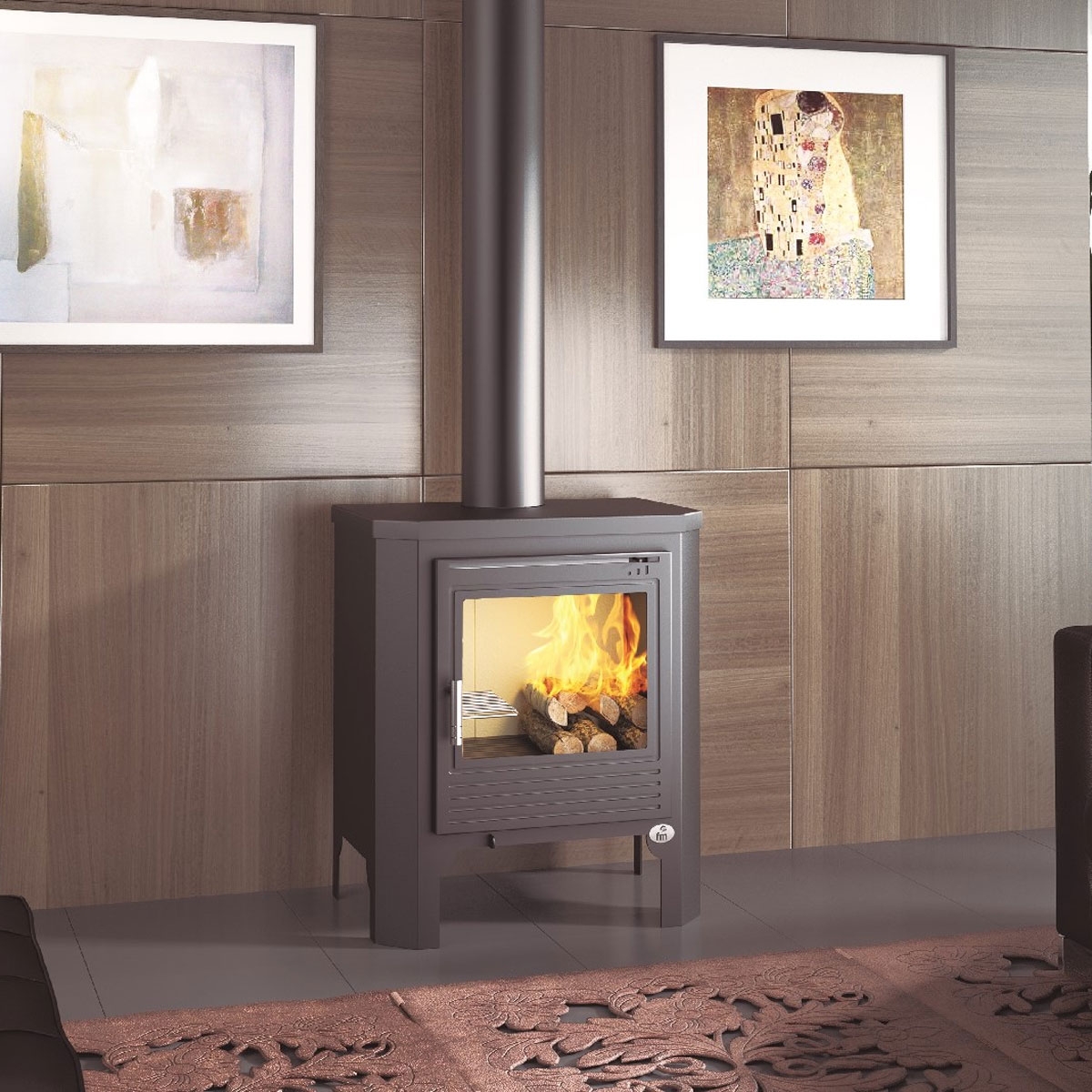 Front wood stove M-101 FM heating