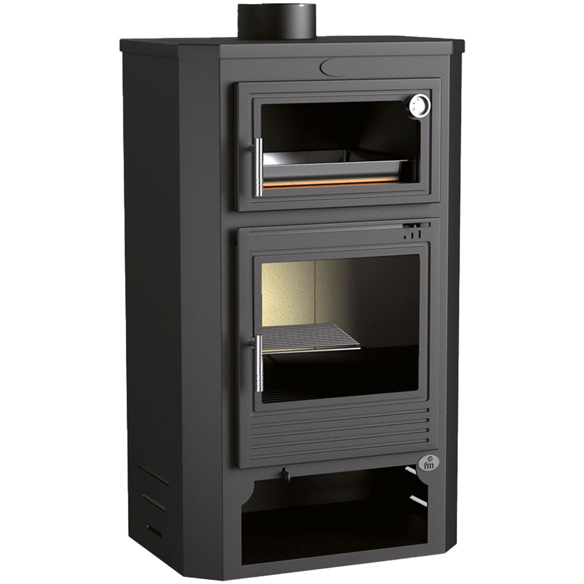 Poêle à bois avant avec four M-104