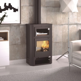 Front wood stove with oven M-104