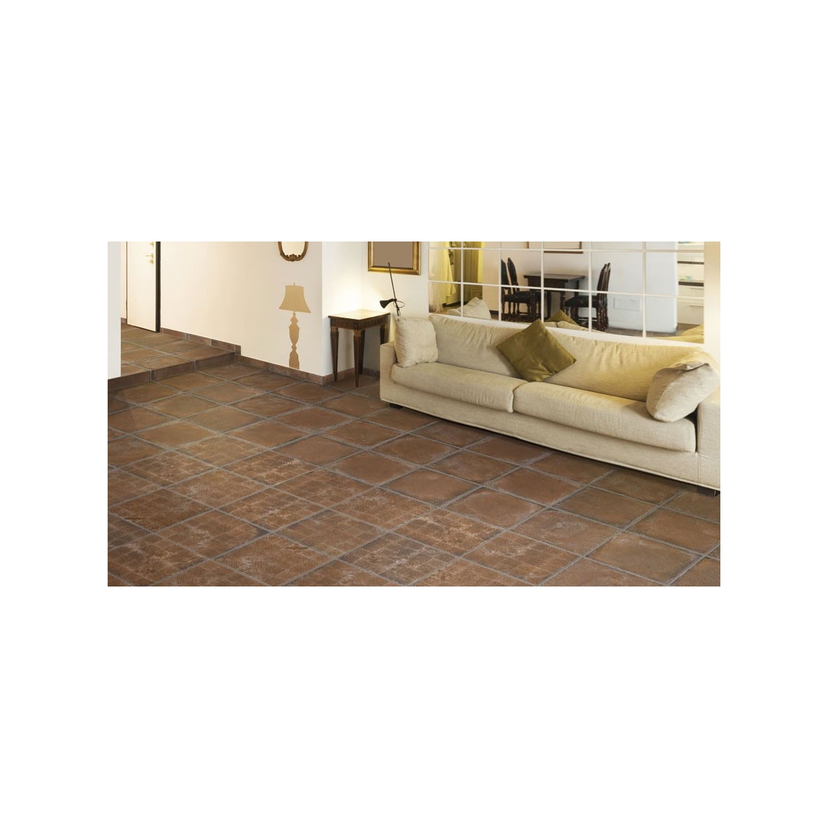 Alhamar-Ton-Trennwand mit 33 x 33 cm Exagres