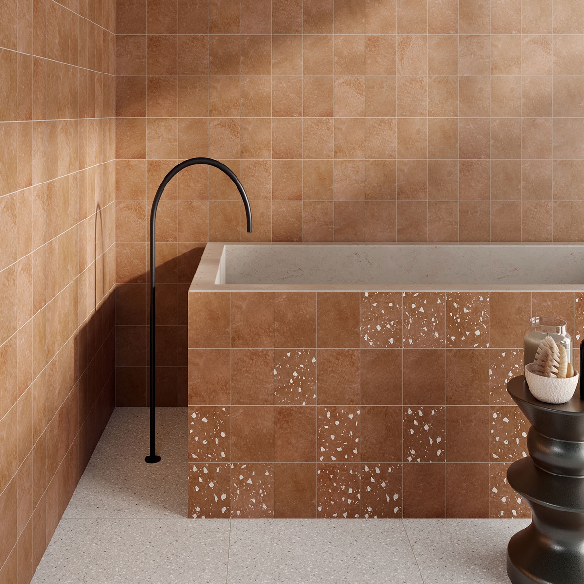 Baño con revestimiento Venezia Terra