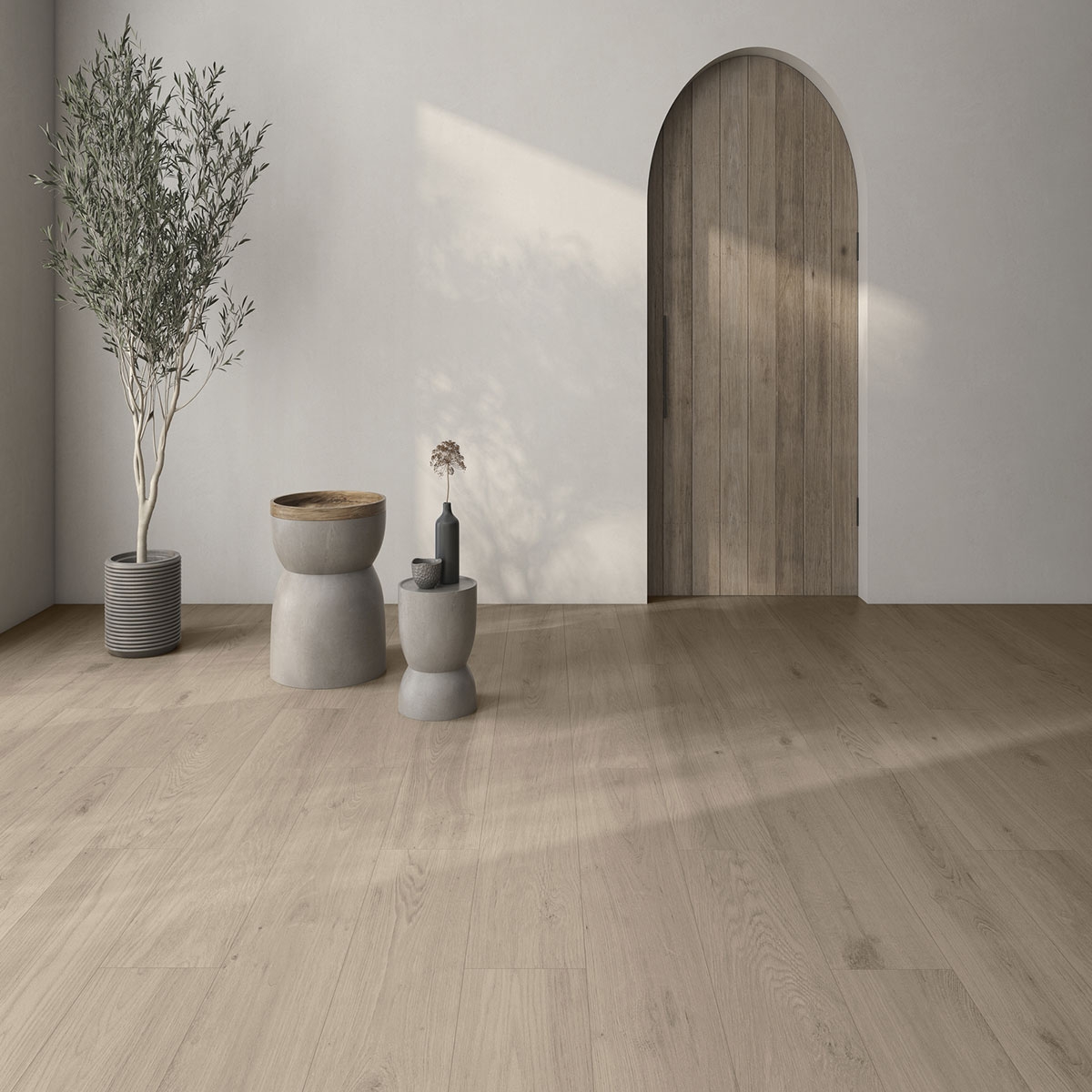 Interior com pavimento natural Verne