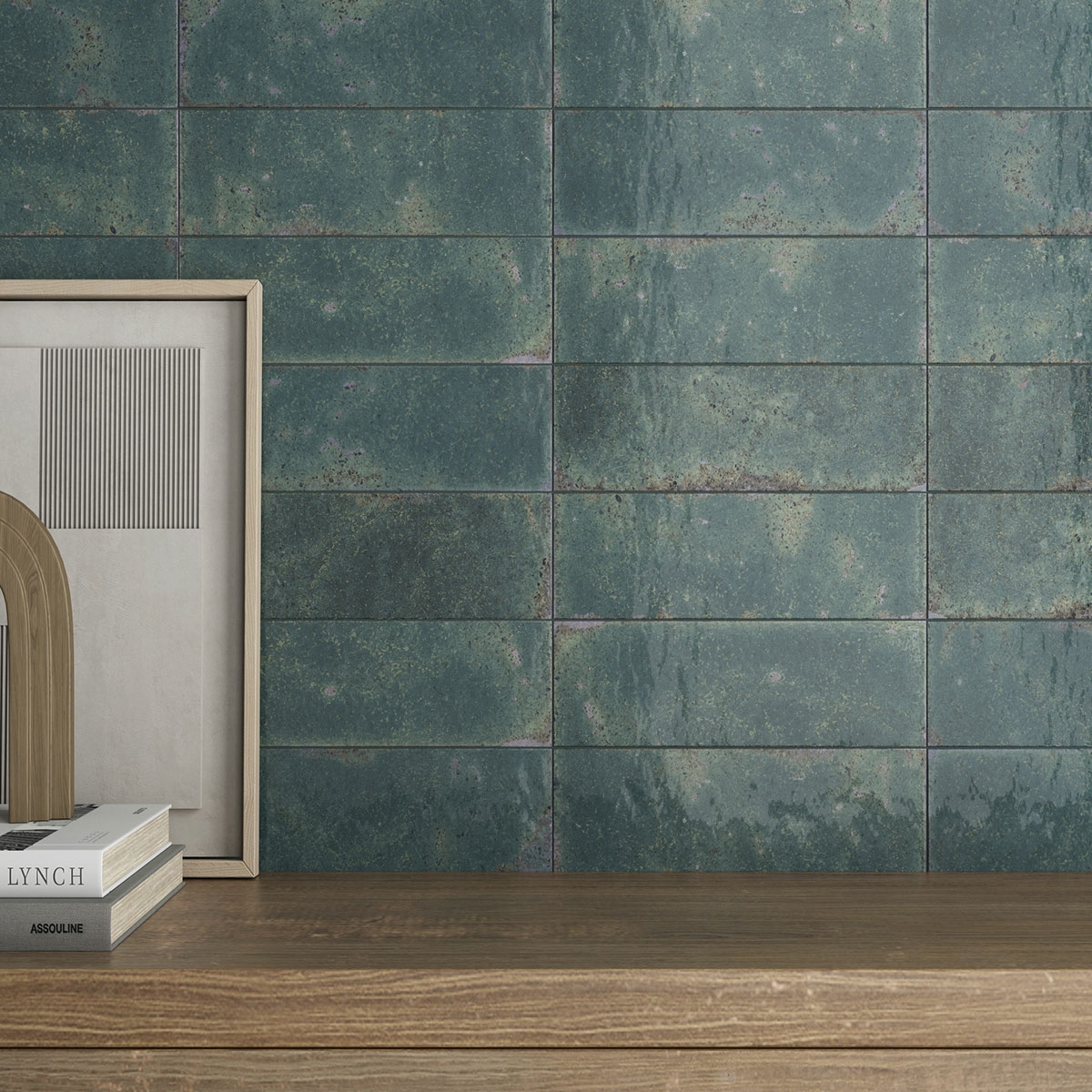 Interior con revestimiento Vibrant Green