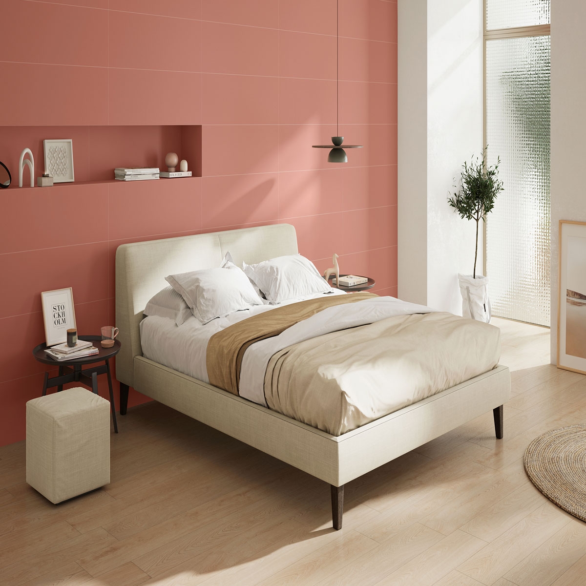 Interior con revestimiento Vogue Clay