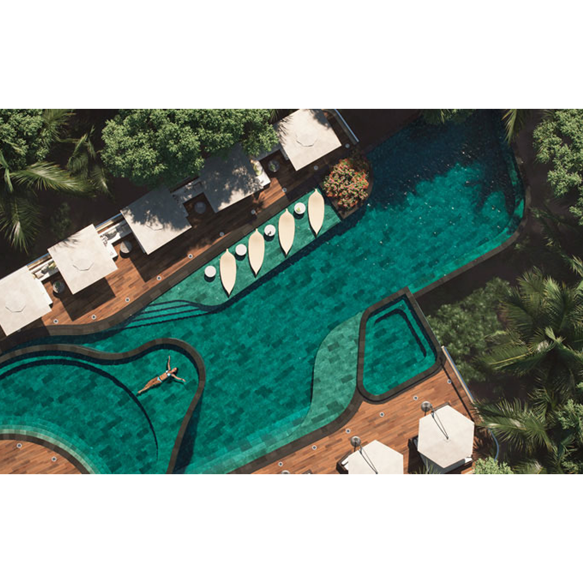 Revestimento de piscinas - Tresor bali Rosa Gres