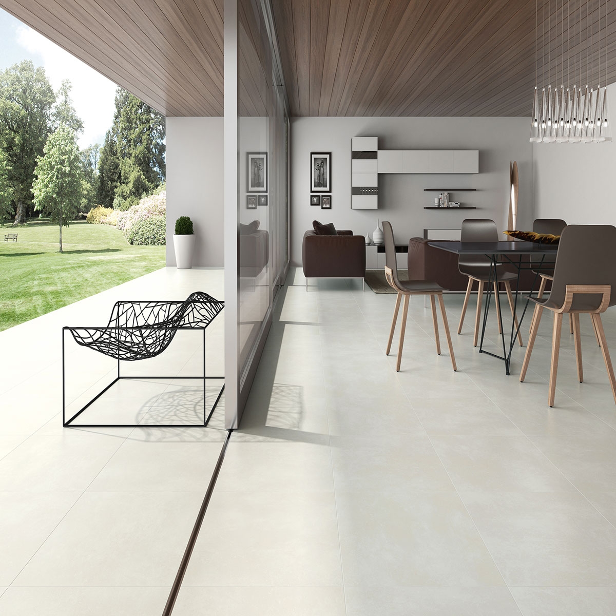 Intérieur et extérieur avec le revêtement de sol Zeus Bone 60x60