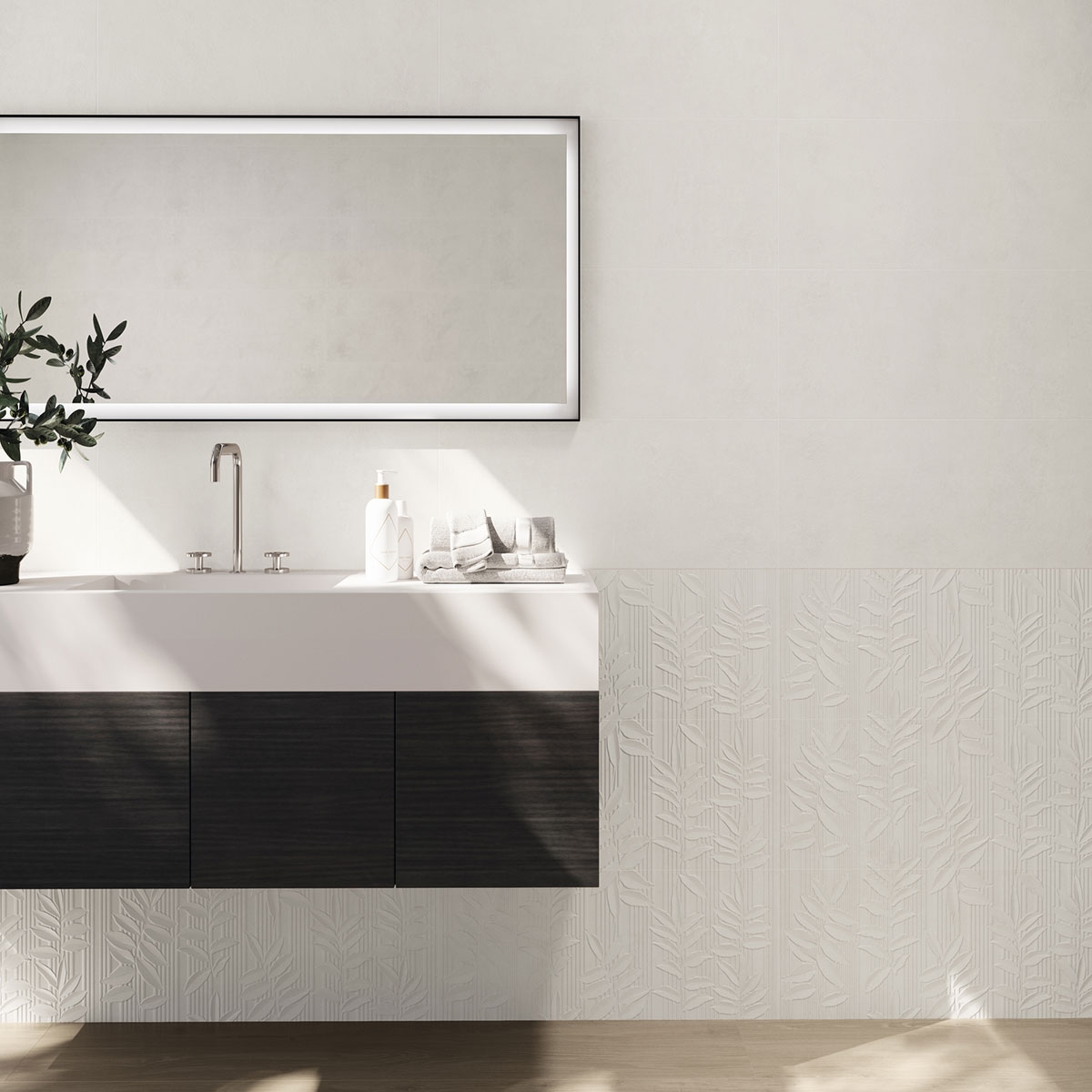 Baño con revestimiento Arles Pur 30x90