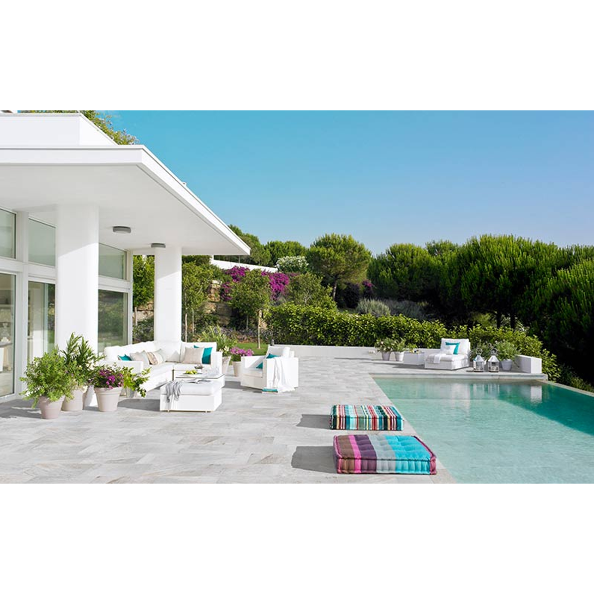 pool base - Pietro White series 31x62,6