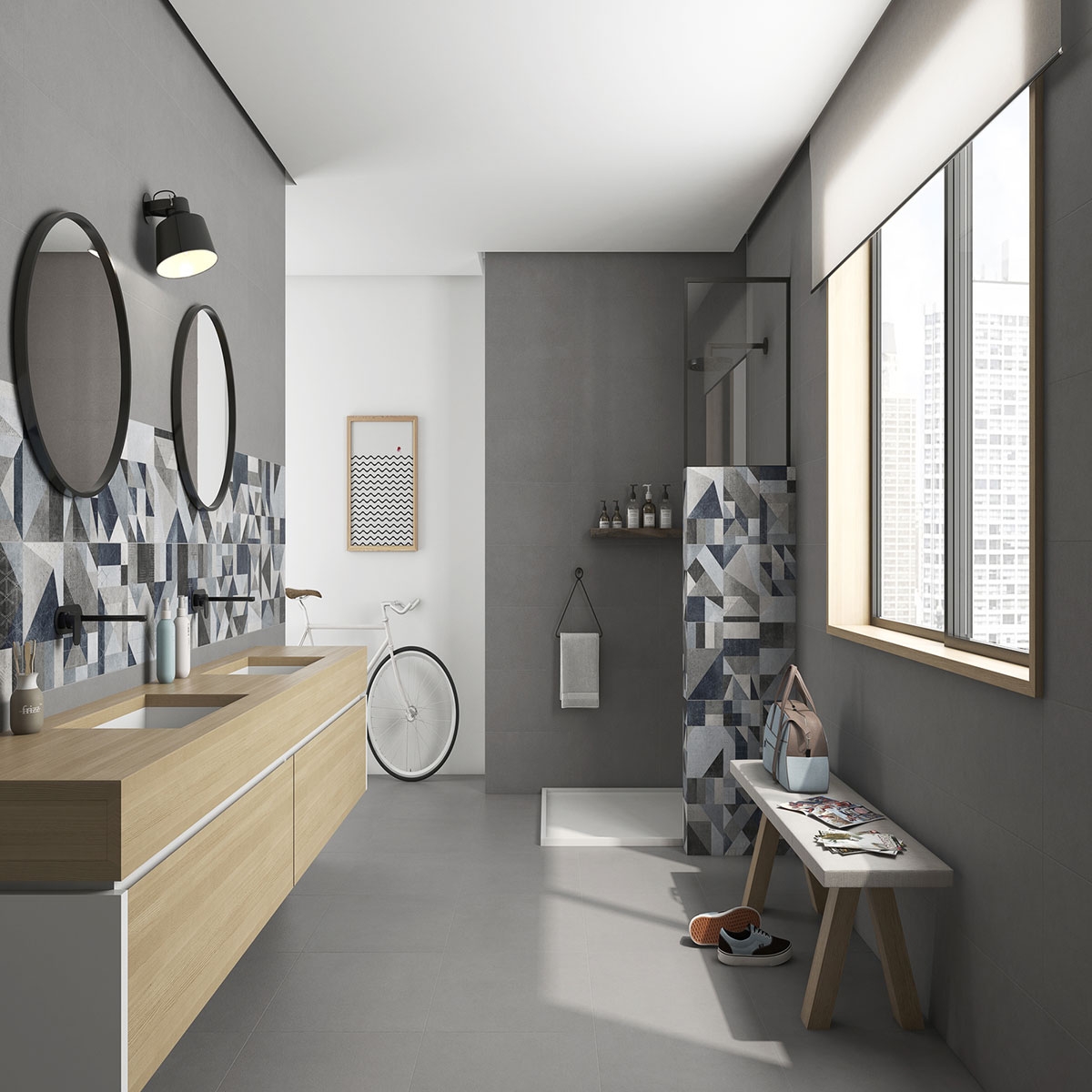 Bathroom with Core Decor Cold coating 60x60