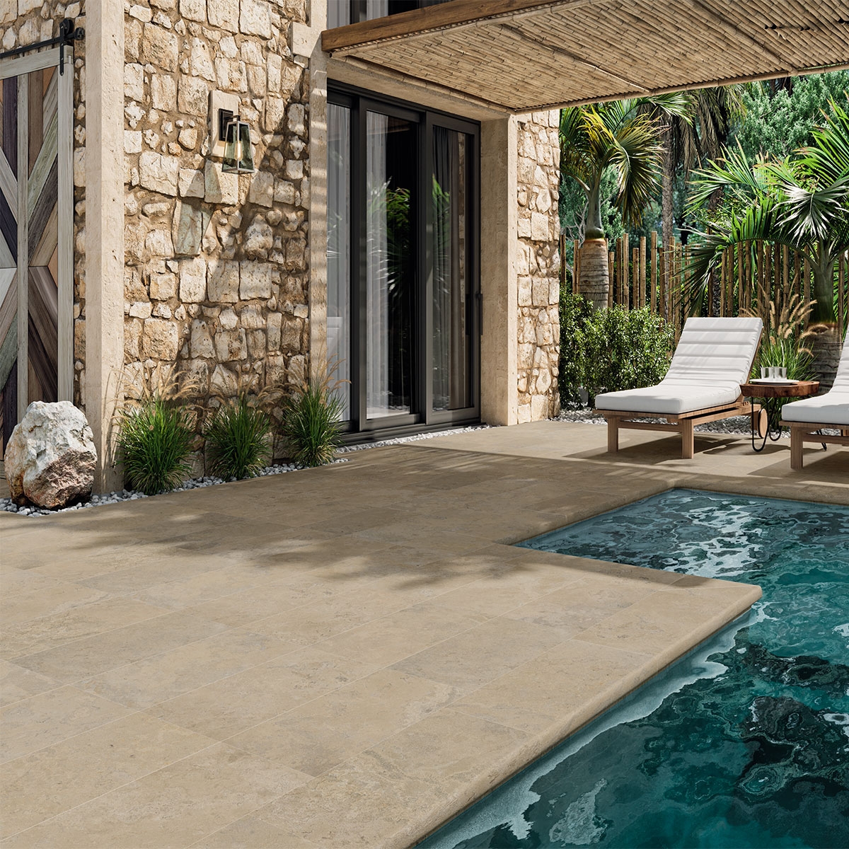 Exterior con pavimento Bourg Anti-Slip 60x120