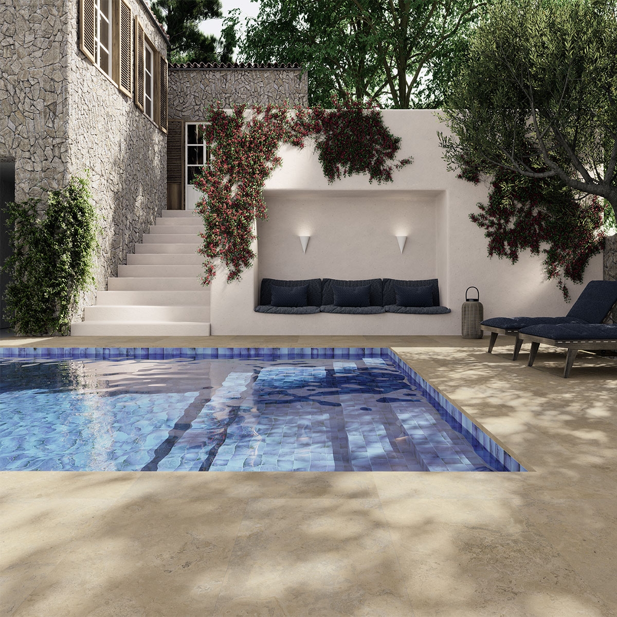 Exterior con pavimento Bourg Anti-Slip 60x120 (Caja de 1,43m2)