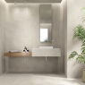 Salle de bain avec revêtement de sol Burlington Pearl 75x75