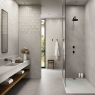 Baño con pavimento Burlington Grey 60x120