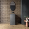 Badezimmer mit Burlington Volcano Verkleidung 60x120
