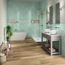 Salle de bain avec sol Koen Caramello 30x120