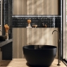 Baño con revestimiento Sequoia Charlotte Honey 60x120