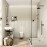 Baño con pavimento Koen Naturale Mate 20x120