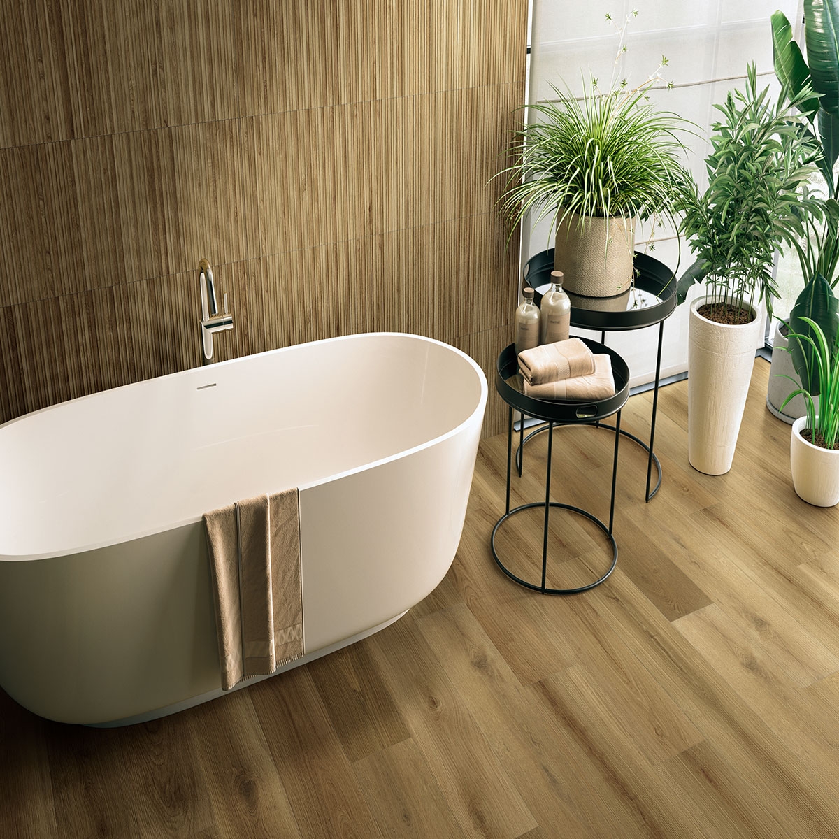 Salle de bain avec revêtement mural Koen Ki Miele 40x120