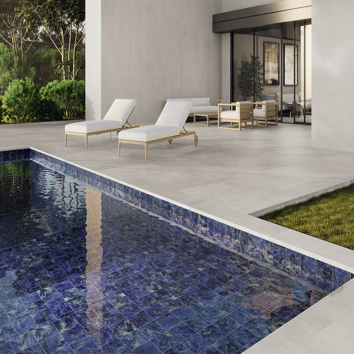 Piscina con revestimiento Himalayas Ascent 15x15