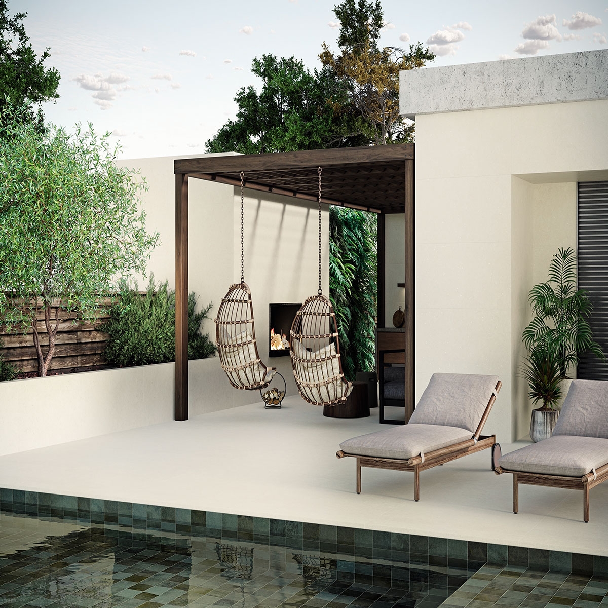 Niagara Green 15x15 Pool mit Liner