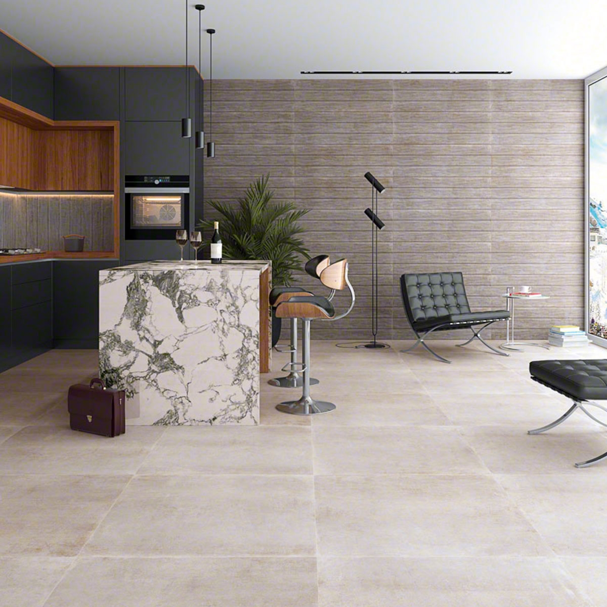 Calgary-R Cement Kitchen 32x99cm (Box of 1,584m2)