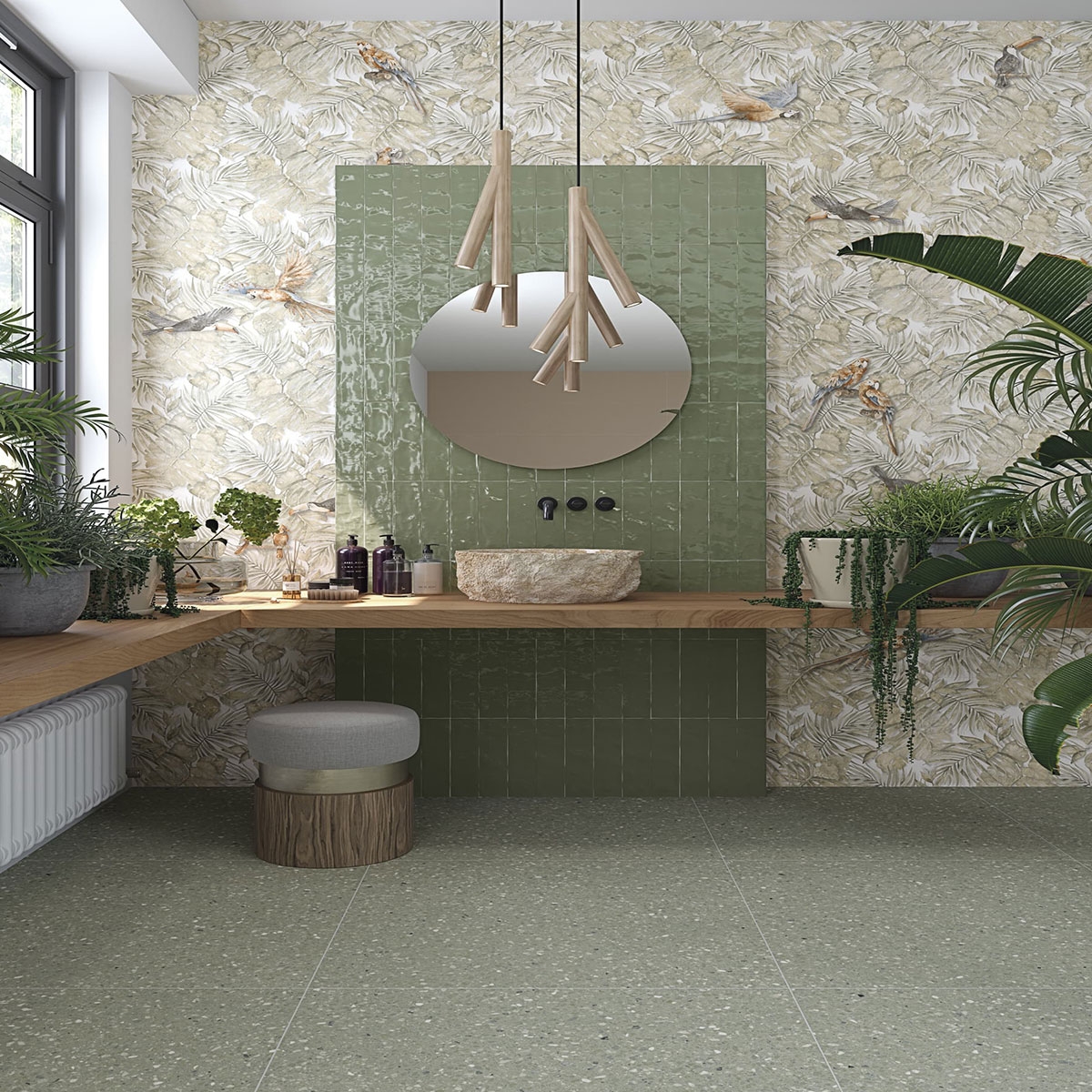 Intérieur avec revêtement Javea Esmeralda Gloss 8x31,5