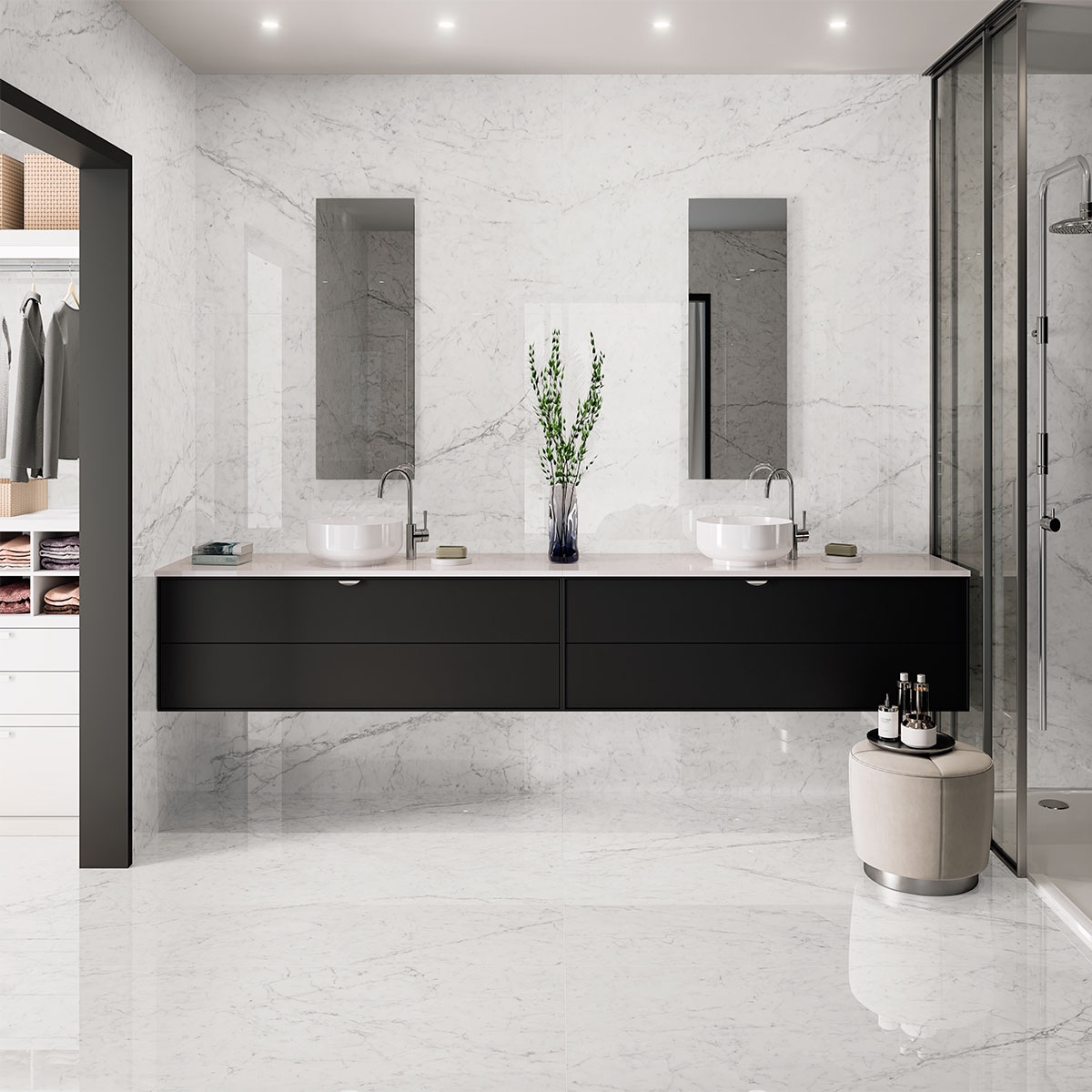 Interior with Vita Polished flooring 60x120