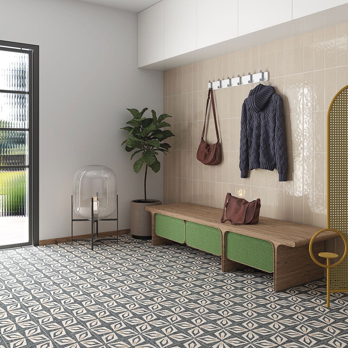 Javea Bege Gloss Revestimento para quarto