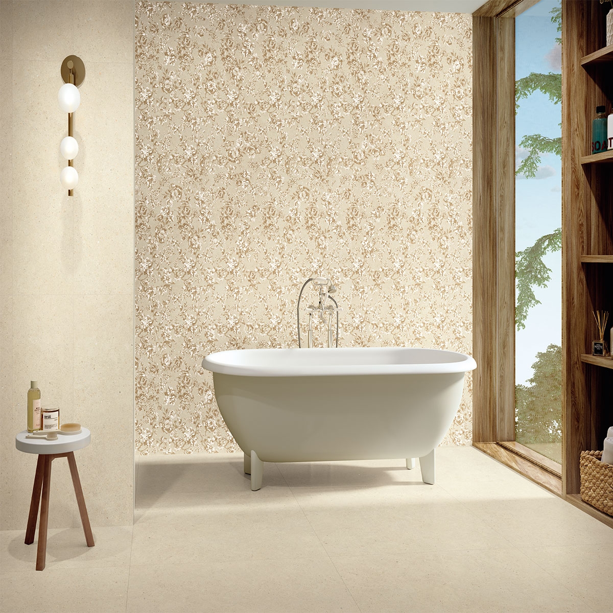 Kinfolk Kinstone Dakar Sketch Mix 30x90 Salle de bain avec revêtement