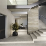 Interior com pavimento Straight Step Wabi Sabi Bianco C3 33x120
