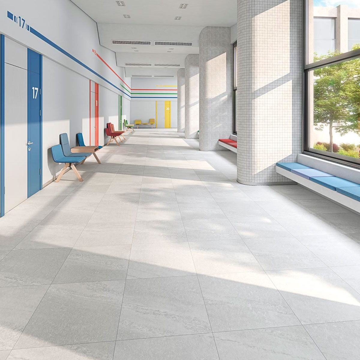 Ambiance avec Lambda Mosaic White 30x30 (Ud)