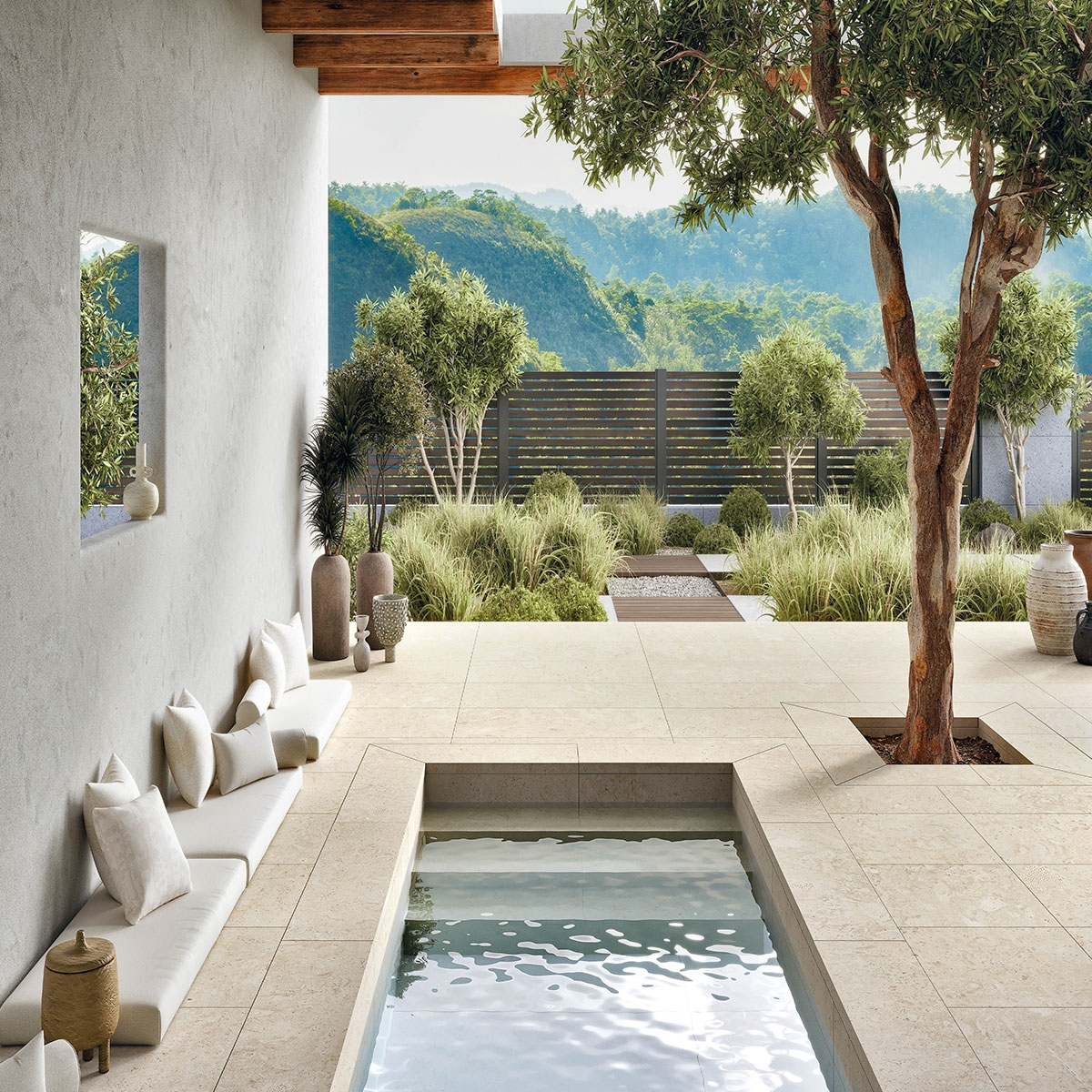 Exterior with Coralina Samaná Non-slip flooring 60x120