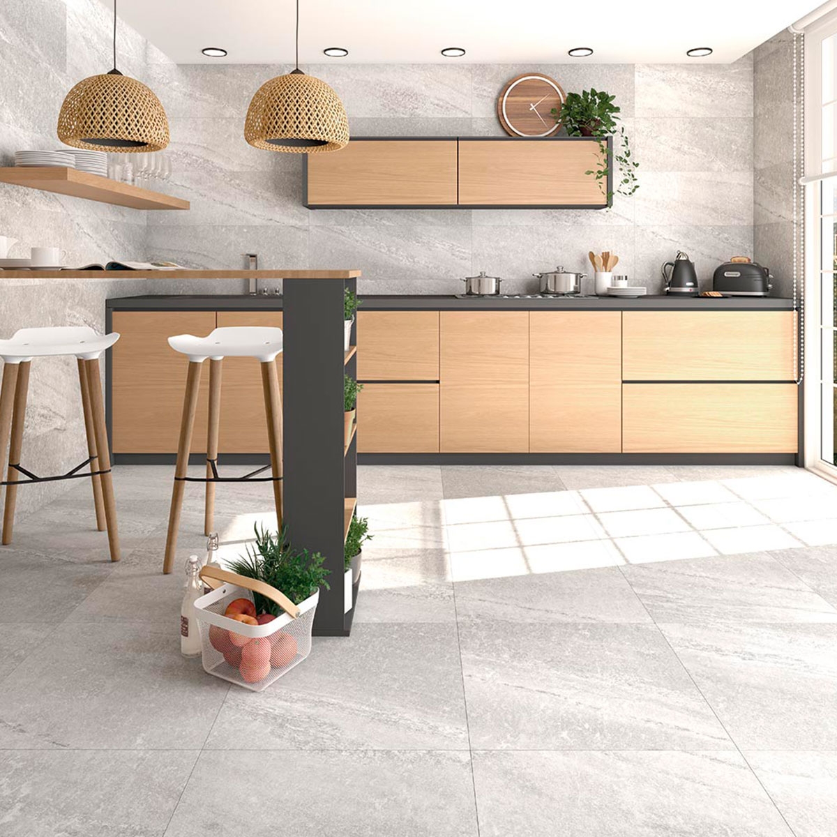 Lambda-R Cuisine Grise 59.3x59.3 (Boîte de 1.406m2)