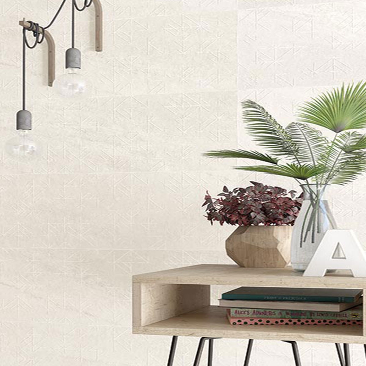 Intérieur avec revêtement Rho Nimos-R Matte White 32x99