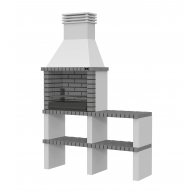 Alvor Gray Grill mit Arbeitsplatte