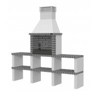 Alvor Grey Barbecue mit Arbeitsplatten