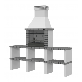 Alvor Grey Barbecue mit Arbeitsplatten