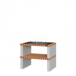 Countertop with granite and Troia Amarillo gas hob