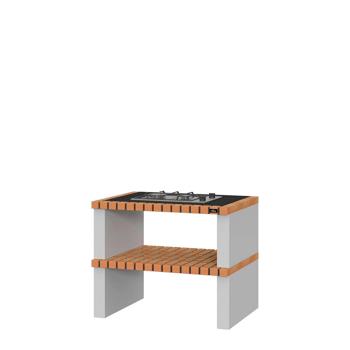 Countertop with granite and Troia Amarillo gas hob