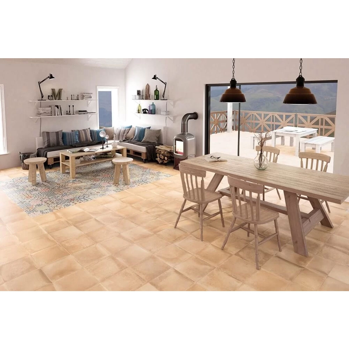 Rustikale Creme Gaya Fores