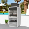 Exterior com Barbecue Belém Frigo Branco-Preto