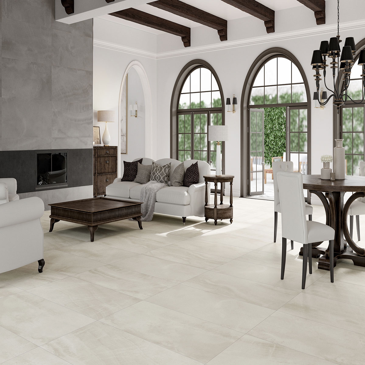 Intérieur avec revêtement Durango Beige 60x120