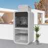 Outdoor with Barbecue Belém Frigo Gray-White