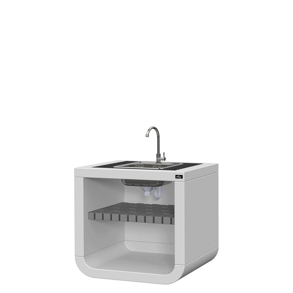 Encimera con granito, fregadero y grifo Belém Frigo Gris