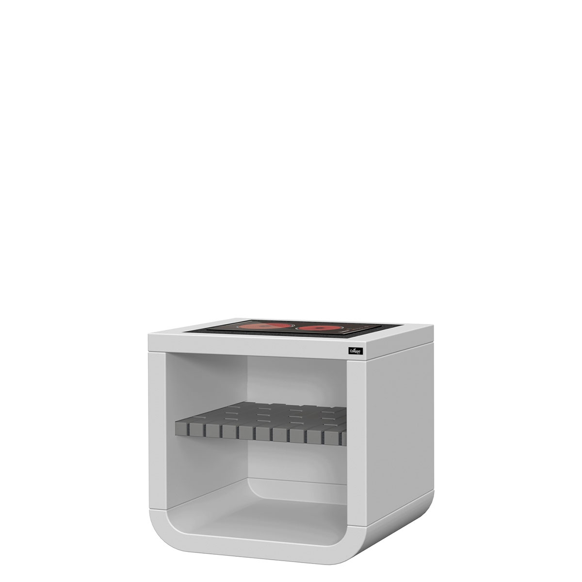 Encimera con granito y placa de cocción eléctrica Belém Frigo Gris