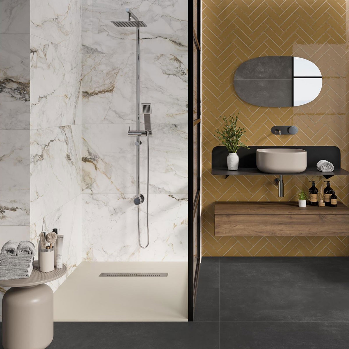 Interior with CR Pisa Gold coating 45x90