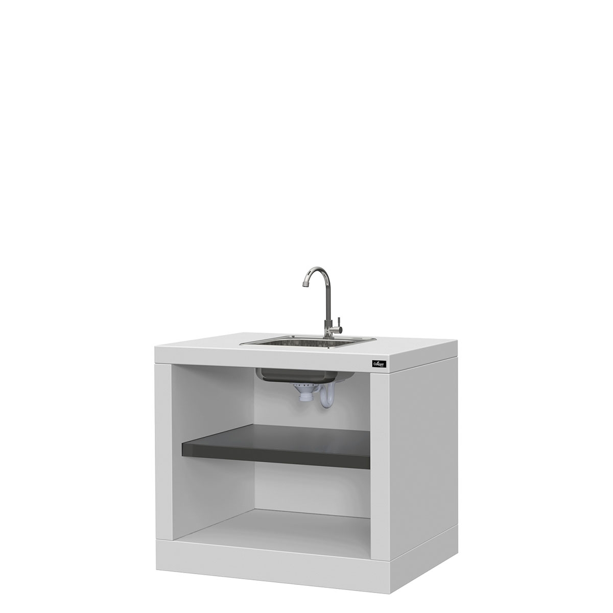 Vilamoura Black countertop with sink and faucet