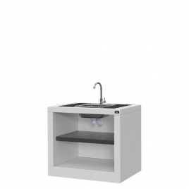 Countertop with granite, sink and faucet Vilamoura Black