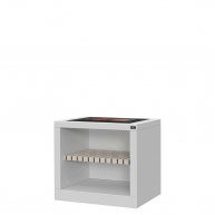 Arbeitsplatte mit Granit und Vilamoura White Elektroherd